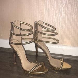 Gold heels